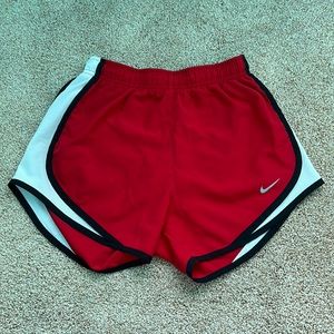 Women’s Nike Dri-Fit Athletic Shorts - Red, Size XS